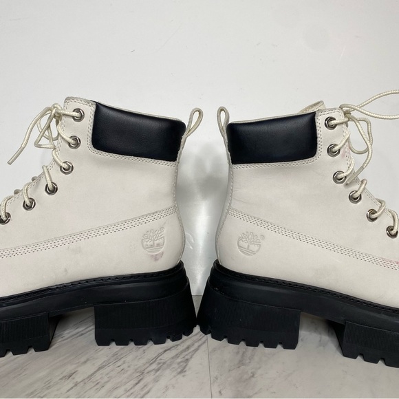 Timberland Sky White Black Chunky Lace Up Boot 9 - Picture 10 of 16